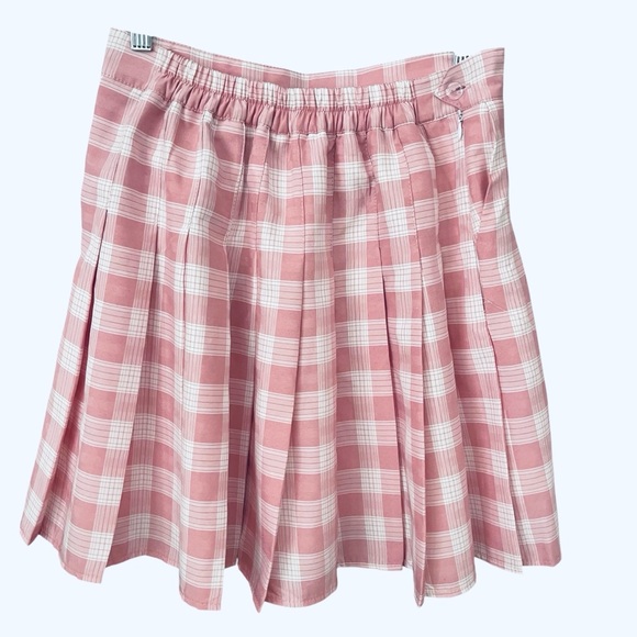 Pink Plaid Women's Skort - Picture 2 of 2
